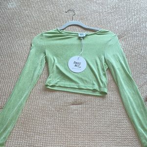 BRAND NEW Princess Polly Long Sleeve Green Top!